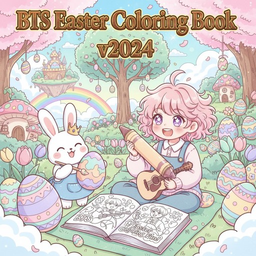BTS Easter Coloring Book v2024 Images