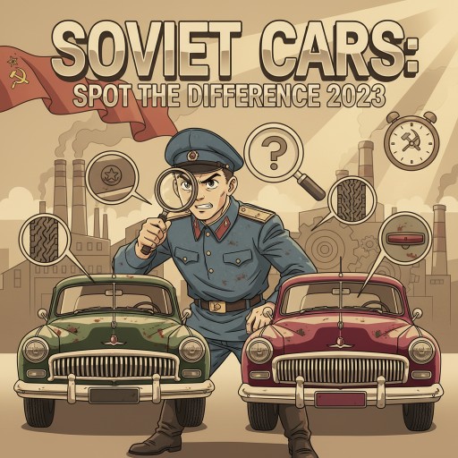 Soviet Cars: Spot the Difference 2023 Images
