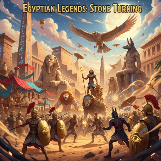 Egyptian Legends: Stone Turning Images