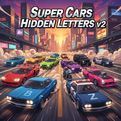 Super Cars Hidden Letters v2 Images